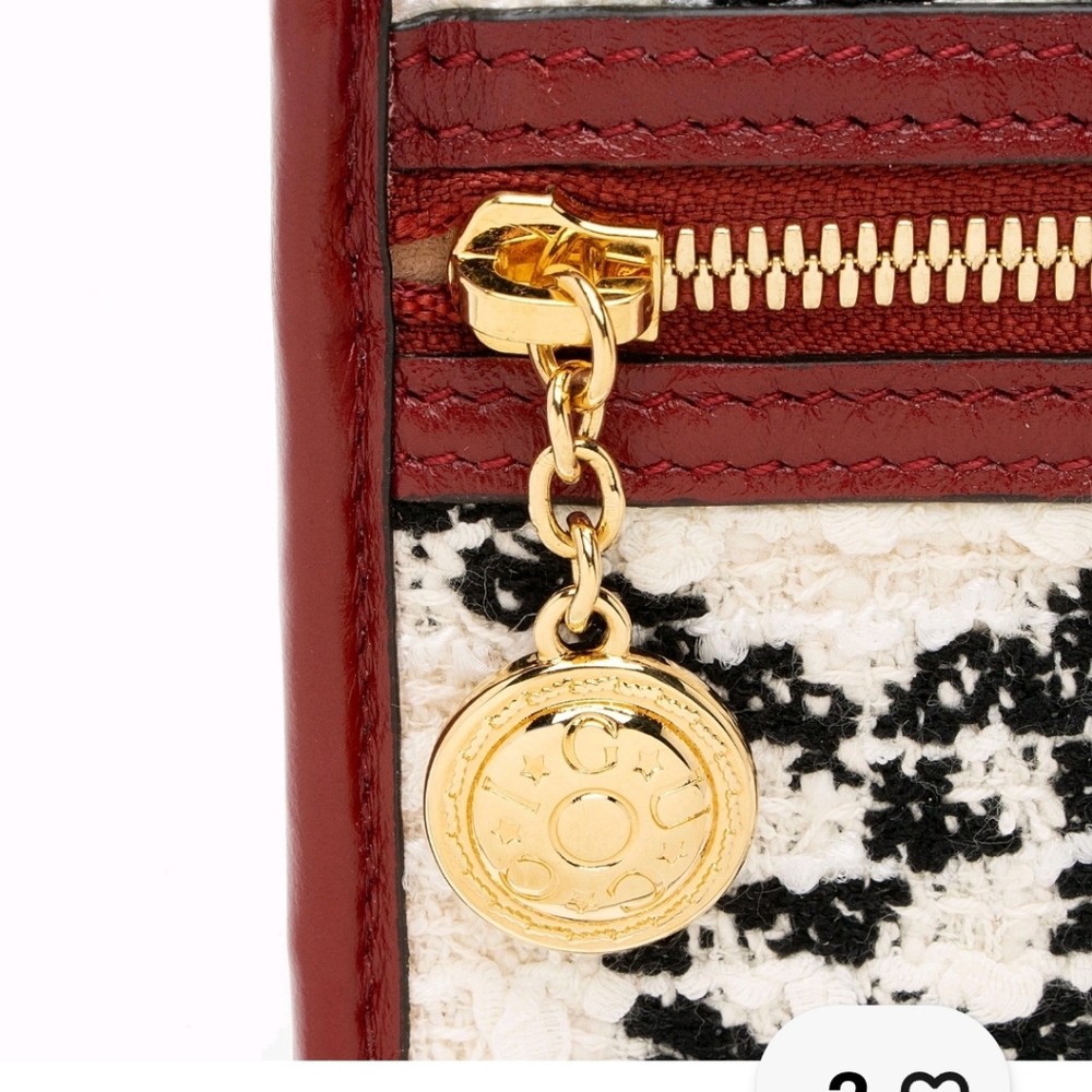 Gucci GG Tweed Rajah Cloth Multicolor Pochette - Picture 2 of 9